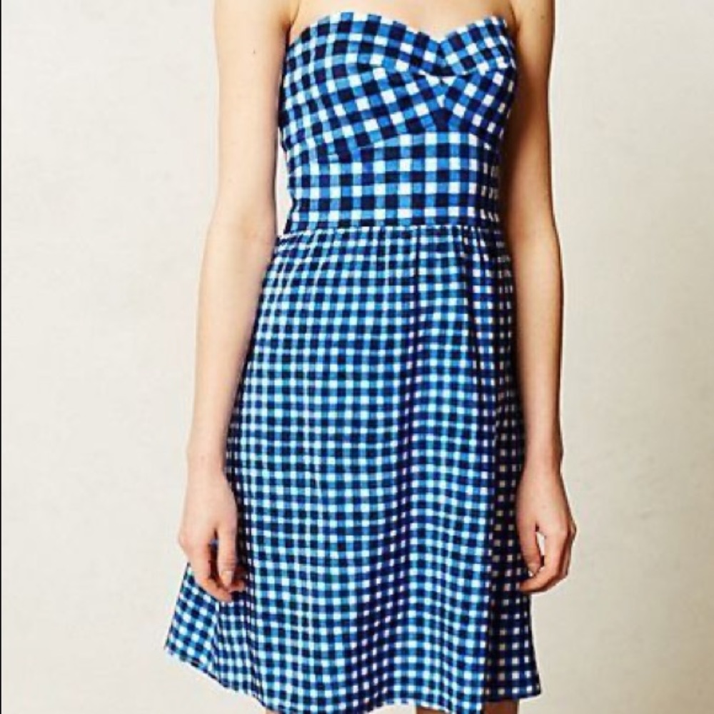 Anthropologie Hutch Strapless dress